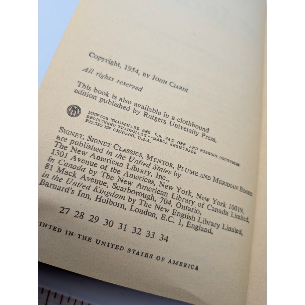 The Inferno Dante Alighieri Translation Mentor Vintage Paperback 1954 No ISBN - Picture 11 of 16